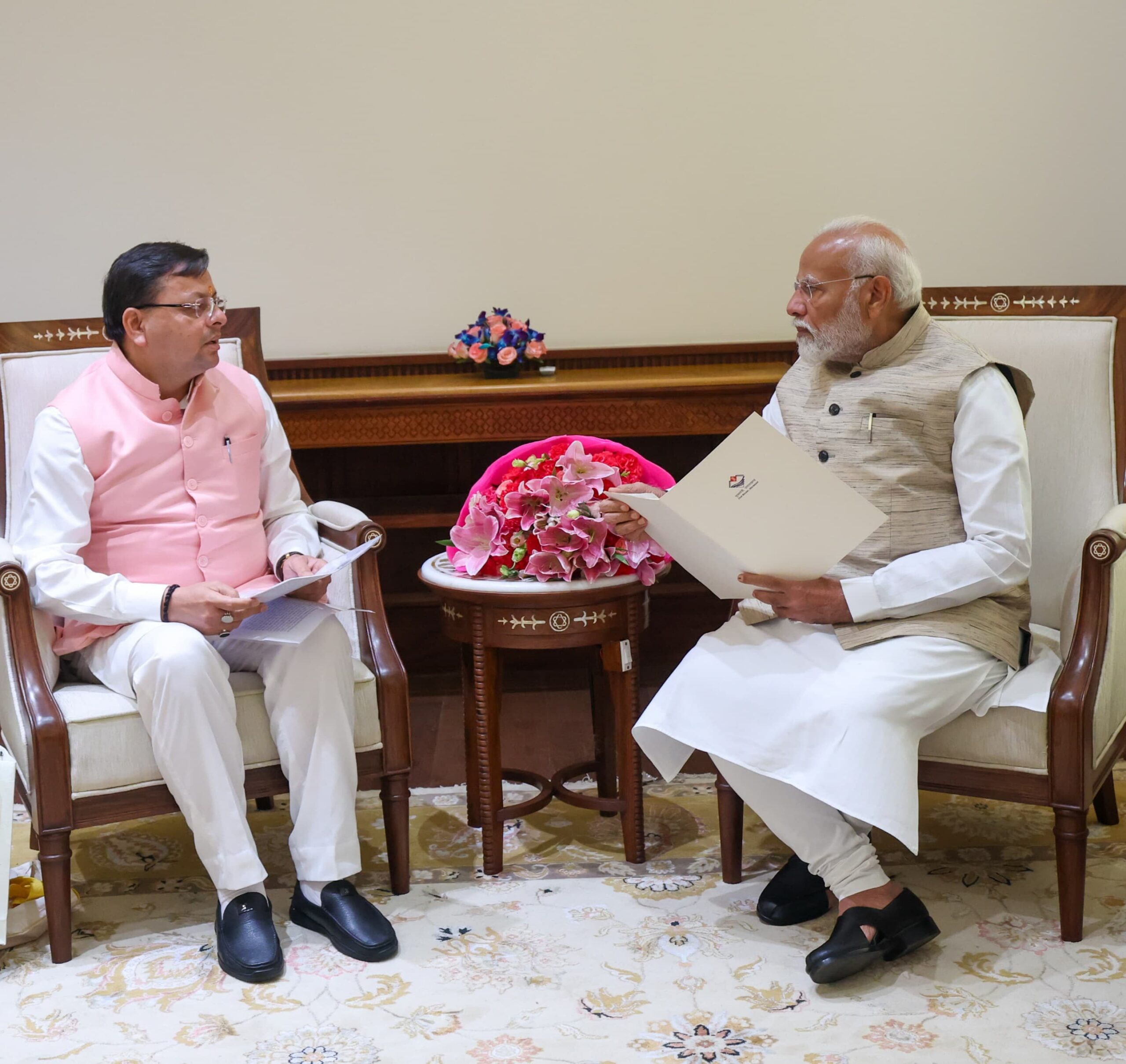 cm pushkar dhami met to pm modi (2)